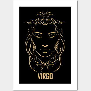 Virgo Symbol Birthday Zodiac Virgo Posters and Art